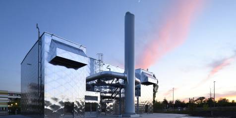 Blockheizkraftwerk von thoma architekten gewinnt Deutschen Fassadenpreis 2022 für Vorgehängte Hinterlüftete Fassaden (VHF)