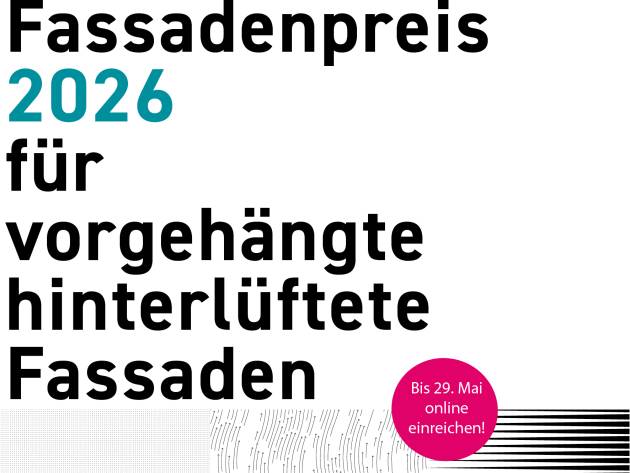 Deutscher Fassadenpreis 2026 für VHF ausgelobt