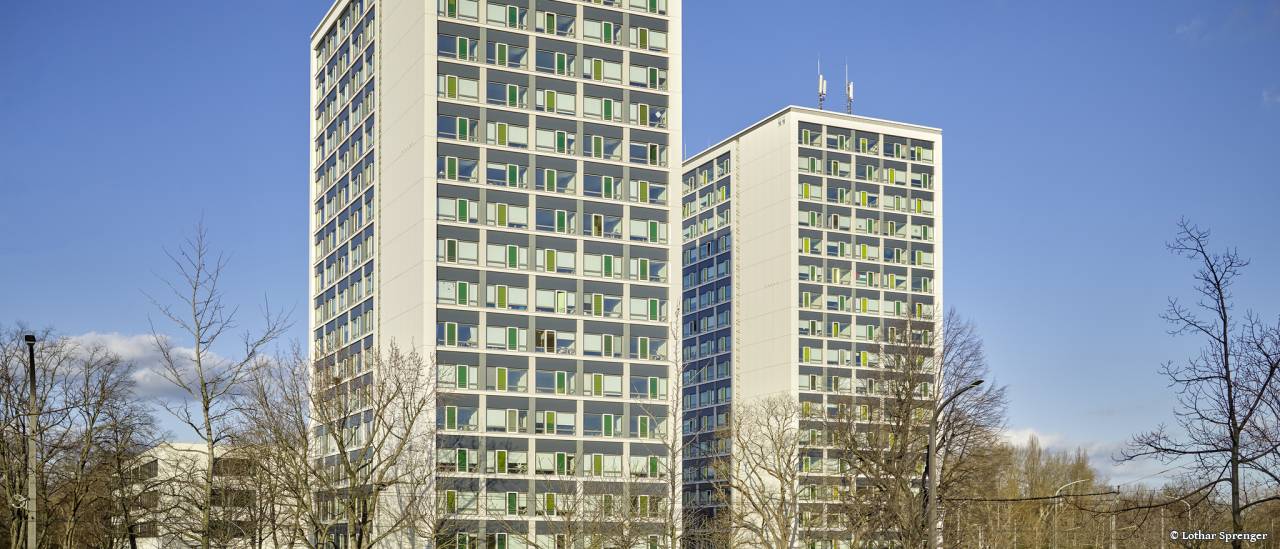 Wohnhochhäuser Gret-Palucca-Straße 9 und 11