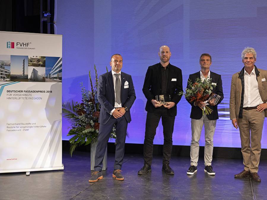 Preisverleihung Deutscher Fassadenpreis 2018 für VHF, Foto: Dirk Heckmann