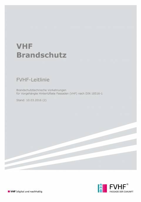 FVHF-Leitlinie Brandschutz