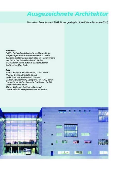 Doku Deutscher Fassadenpreis 2004