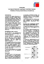 FVHF-Merkblatt für die Ausführung von Photovoltaik in VHF