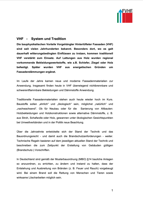 VHF - System und Tradition