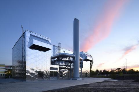 Deutscher Fassadenpreis 2022 für VHF - Preisträger | Blockheizkraftwerk Leipzig | thoma architekten | Foto: Ralf Dieter Bischoff