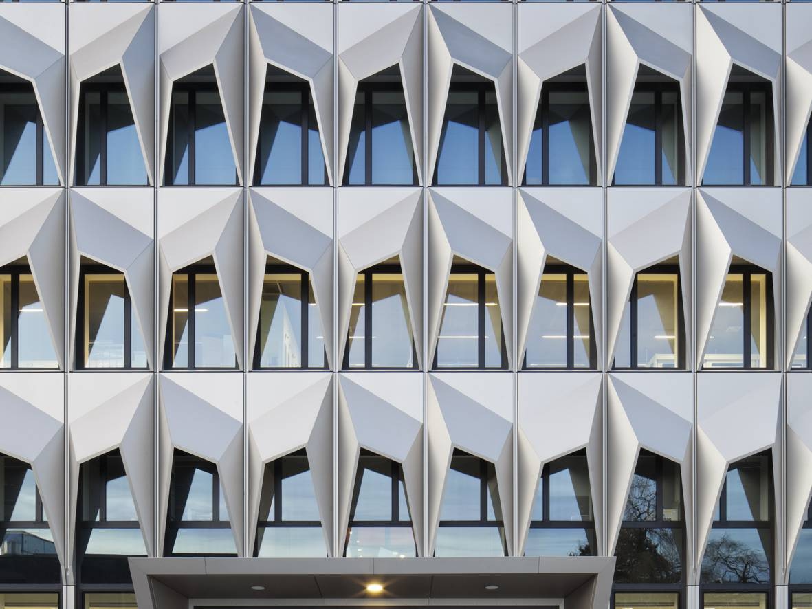 Deutscher Fassadenpreis 2013 für VHF - Preisträger | Hochhaus C10, Hochschule Darmstadt | staab ARCHITEKTEN | Foto: Werner Huthmacher