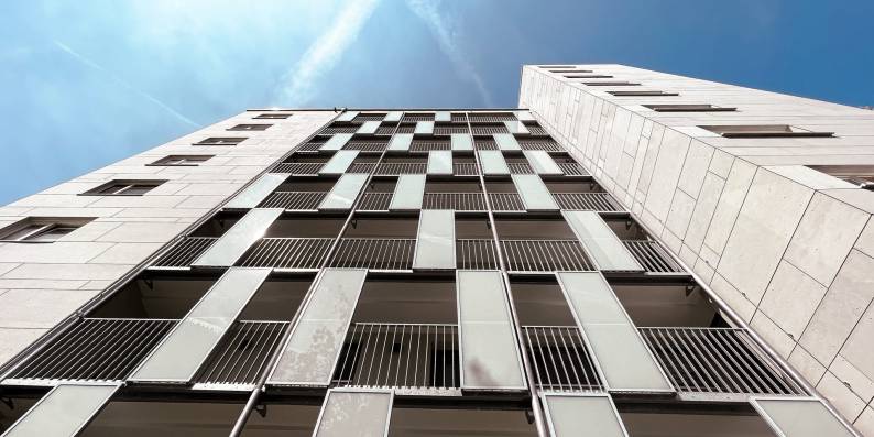 Sanierungsarbeiten an der Fassade