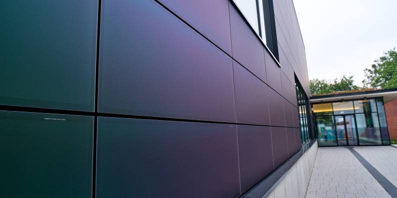 Solarfassade Hallenbad Verl